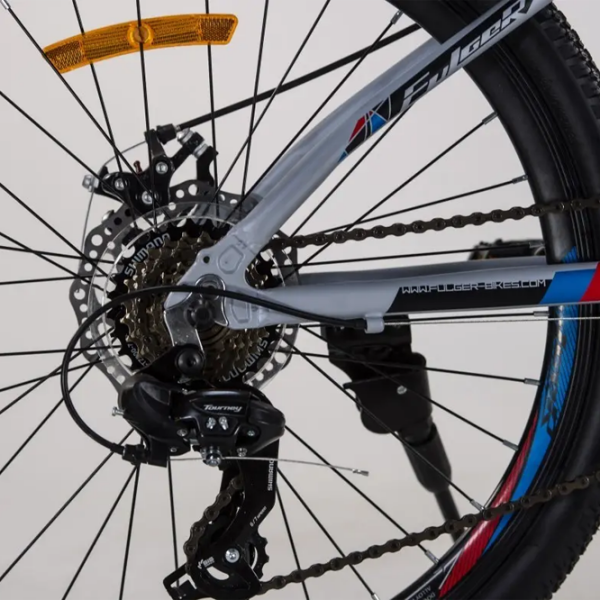 Bicicletă Fulger Neptun 24 24" 12.5" Gray Blue Aluminiu /  photo 5