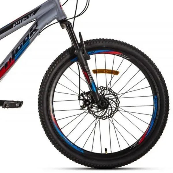 Bicicletă Fulger Neptun 24 24" 12.5" Gray Blue Aluminiu /  photo 9