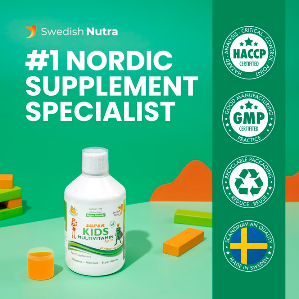 Пищевая добавка Swedish Nutra Super Kids Multivitamin    photo 7