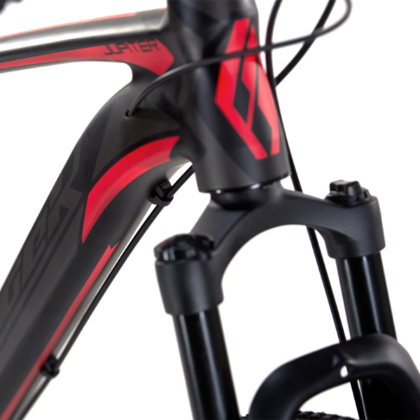Bicicletă Fulger Jupiter 29 29" 17.5" Black Red Aluminiu /  photo 3