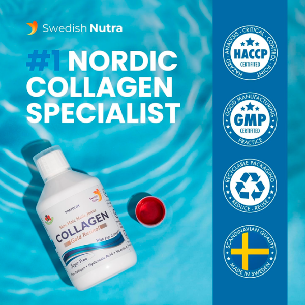 Supliment alimentar Swedish Nutra Collagen Gold Retinol    photo 6