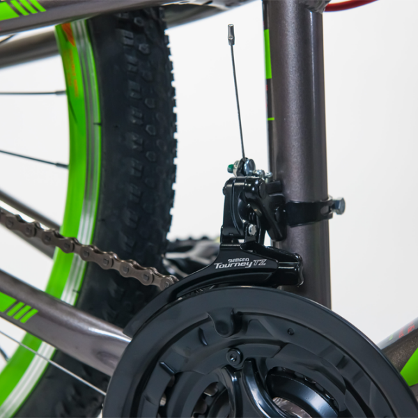 Bicicletă Fulger Apollo 24 24" 12" Gray Green Aluminiu / Pentru copii photo 8