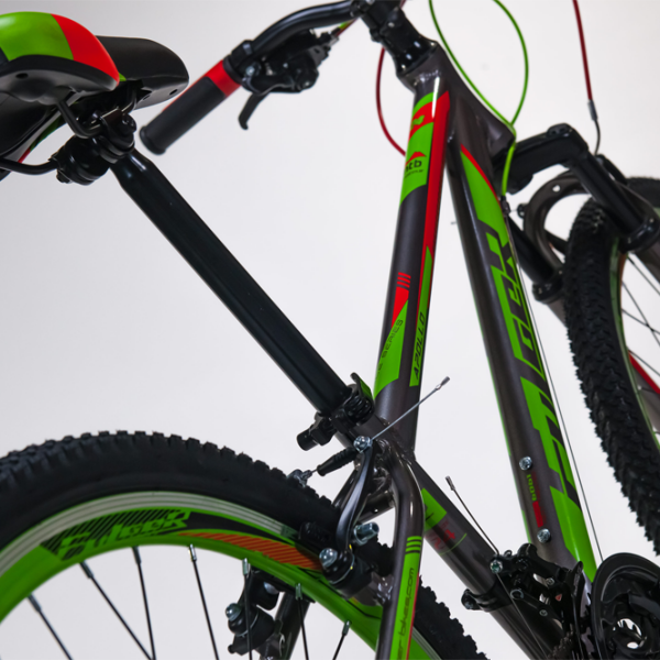 Bicicletă Fulger Apollo 24 24" 12" Gray Green Aluminiu / Pentru copii photo 9