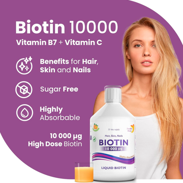 Витамины и минералы Swedish Nutra BIOTIN    photo 3