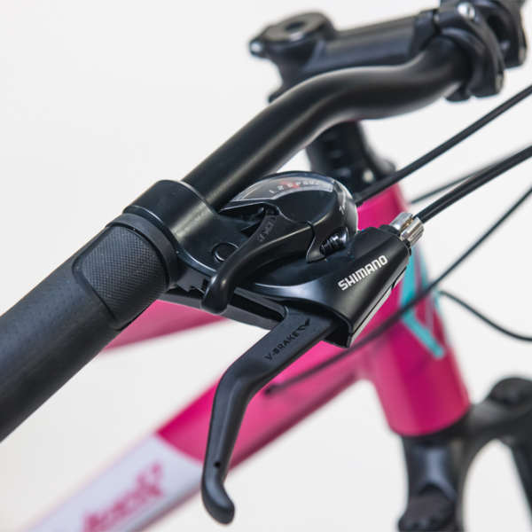 Bicicletă Fulger Venus 27.5 27.5" 16.5" Pink Black Oțel / Pentru adulți photo 9