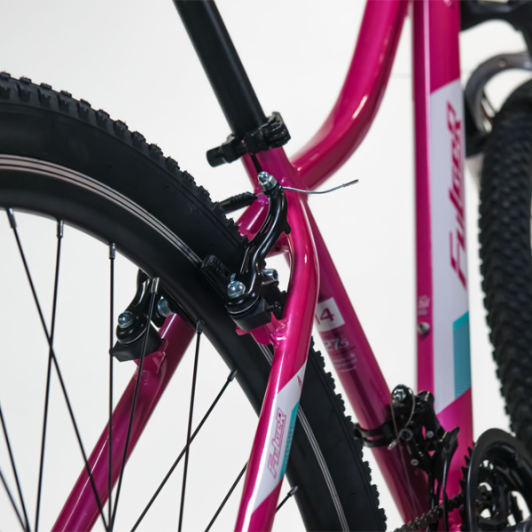 Bicicletă Fulger Venus 27.5 27.5" 16.5" Pink Black Oțel / Pentru adulți photo 11