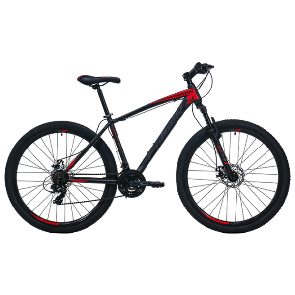Bicicletă Fulger Phantom 29 29" Black Red Oțel /  photo 1