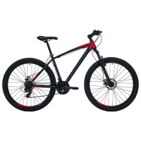 Bicicletă Fulger Phantom 29 29" Black Red Oțel / 