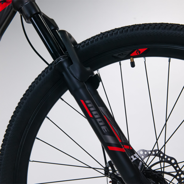Bicicletă Fulger Phantom 29 29" Black Red Oțel /  photo 3