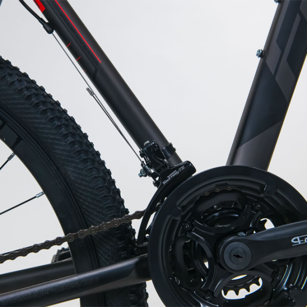 Bicicletă Fulger Phantom 29 29" Black Red Oțel /  photo 4
