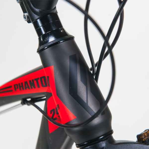 Bicicletă Fulger Phantom 29 29" Black Red Oțel /  photo 6