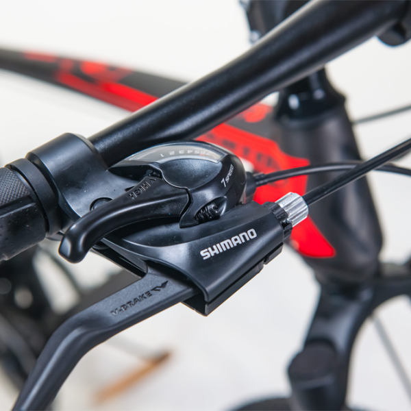 Bicicletă Fulger Phantom 29 29" Black Red Oțel /  photo 9