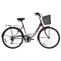 Bicicletă Fulger Street 1.0 26 26" 16.7' Red Gray  / 