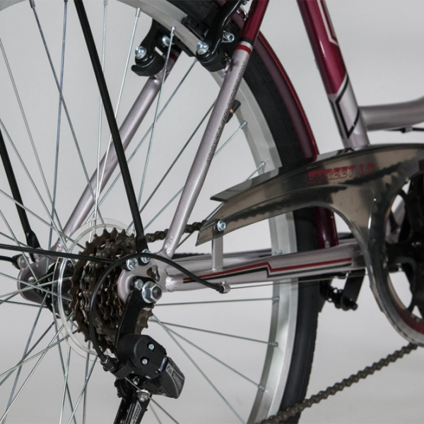 Bicicletă Fulger Street 1.0 26 26" 16.7' Red Gray  /  photo 2