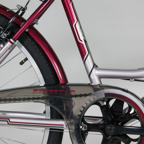Bicicletă Fulger Street 1.0 26 26" 16.7' Red Gray  /  photo 3