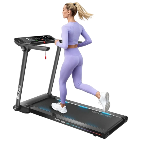 Bandă de alergat Spokey Lean Black 130 kg, 16 km/h photo 9