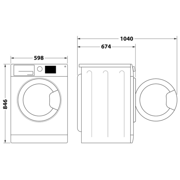 Mașină de uscat rufe Whirlpool WP E12X WBS EE White 12 kg, E photo 6