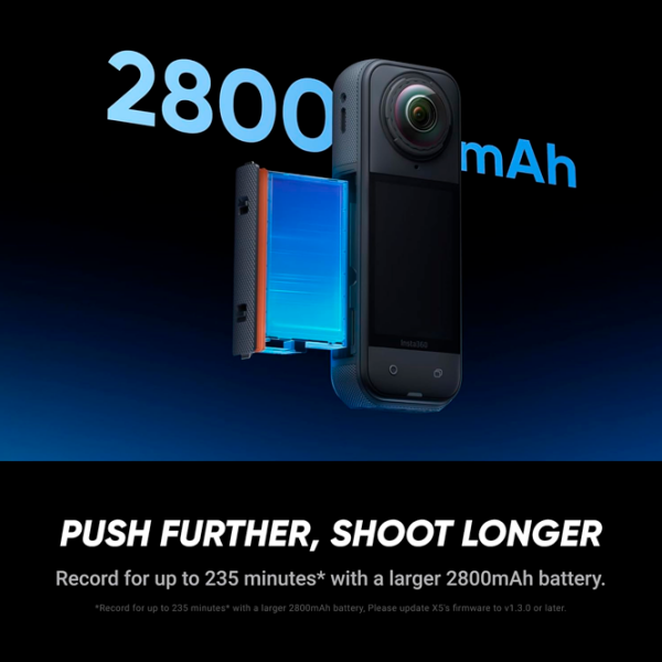 Cameră action Insta360 CINSAAHA Black 72 MP / 2400 mAh / IP68 photo 12