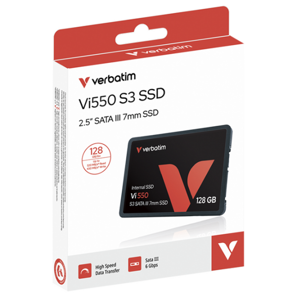 SSD Verbatim Vi550 S3 2.5'' 128 GB Viteza de citire: 550 MB/s,
Viteza de inscriere: 460 MB/s photo 4