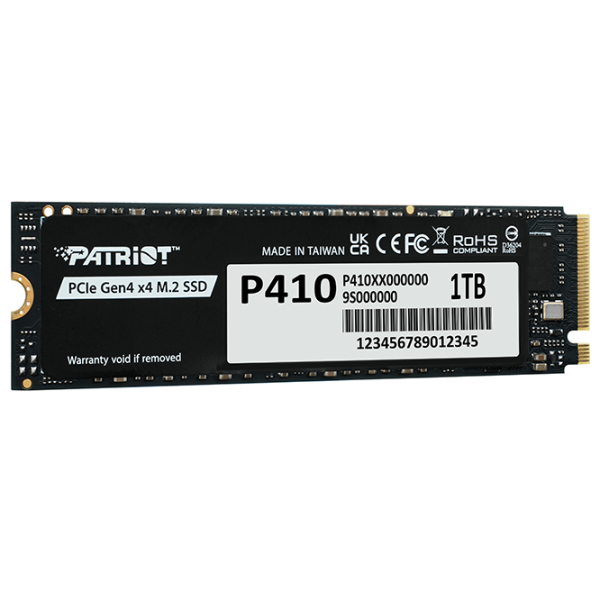 SSD Patriot P410 M.2 NVMe 1 ТБ Скорость чтения: 5000 Мб/с,
Скорость записи: 4500 МБ/с photo 2