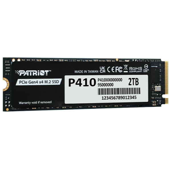 SSD Patriot P410 M.2 NVMe 2 ТБ Скорость чтения: 5000 Мб/с,
Скорость записи: 4500 МБ/с photo 3
