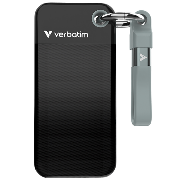 Unități de stocare externe SSD Verbatim Pocket 1 TB Black-Gray  photo 1