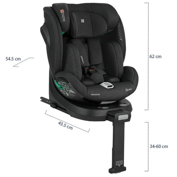 Scaun auto Kikka Boo i-Twist KB.113895 Black 0 luni - 12 ani, 36 kg photo 12