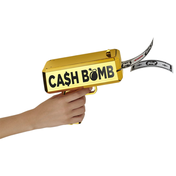 Jucărie interactivă Fantasy Cash Bomb Money Shooting Gun CASHBOMBH Gold Pentru copii, 6+ photo 5