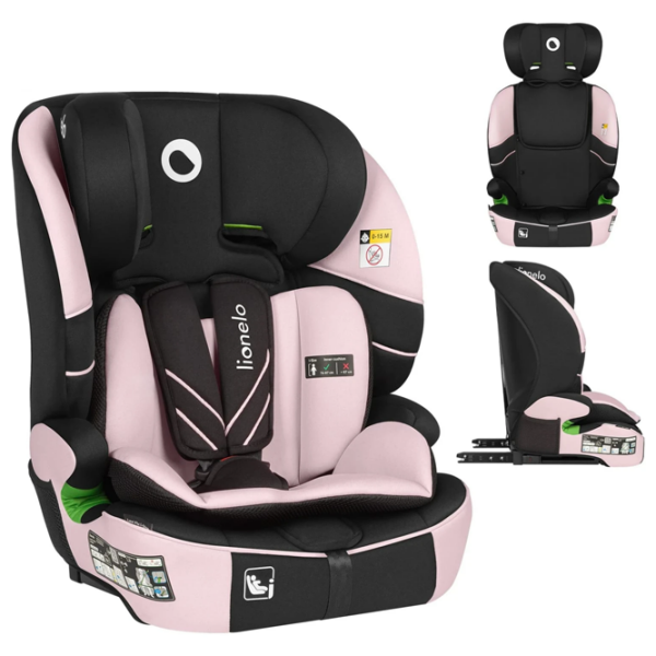 Scaun auto Lionelo Levi Fix LN.226511 Pink 15 luni - 12 ani, 36 kg photo 3