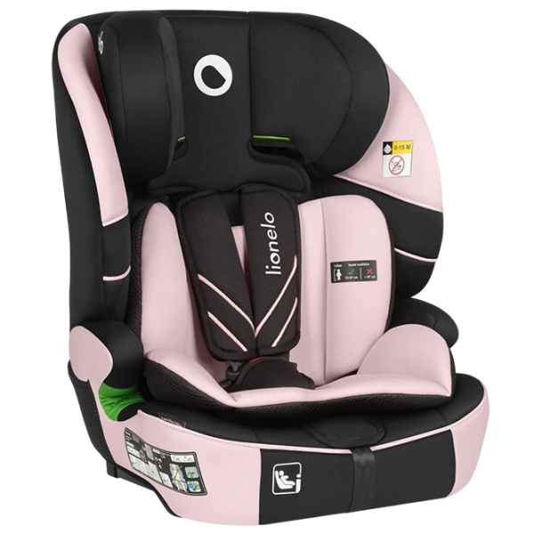 Scaun auto Lionelo Levi Fix LN.226511 Pink 15 luni - 12 ani, 36 kg photo 4