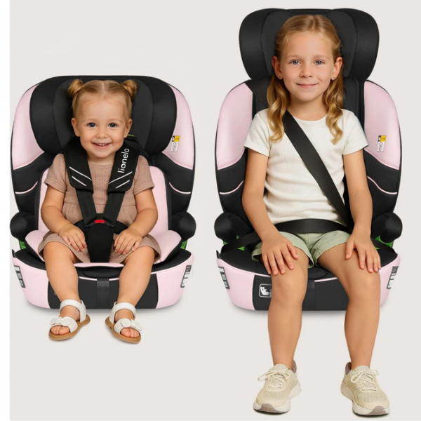 Scaun auto Lionelo Levi Fix LN.226511 Pink 15 luni - 12 ani, 36 kg photo 5