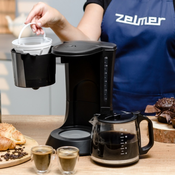 Aparat de cafea ZELMER ZCM1200 Black 680 W, 1.6 l,  photo 9