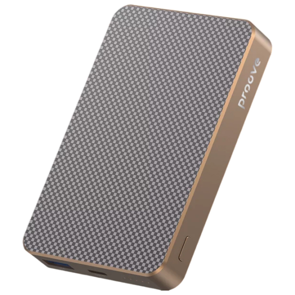 Power Bank 10000 мАч Proove Carbon Slim (22.5 Вт) Светлый бронзовый  photo 3