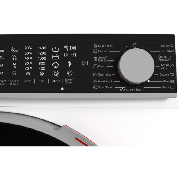 Mașină de spălat SHARP ES-DNFL014CWDA-EE White 10 kg, 1400 rpm, A photo 7