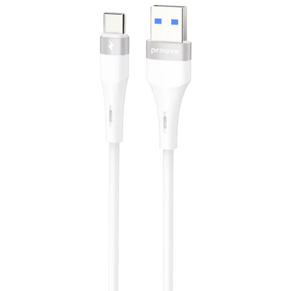 Cablu de alimentare Proove Light Silicone Plus USB Type-C / White  photo 1