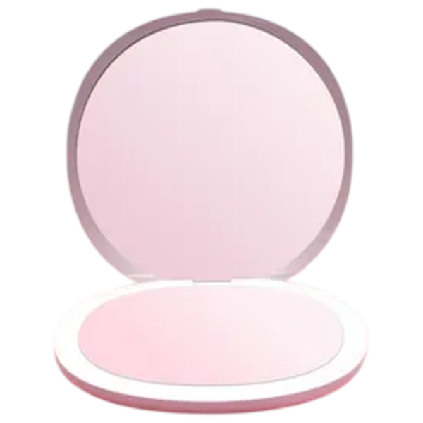 Oglindă de machiaj BelliMosa Make up Compact White Pink  photo 1