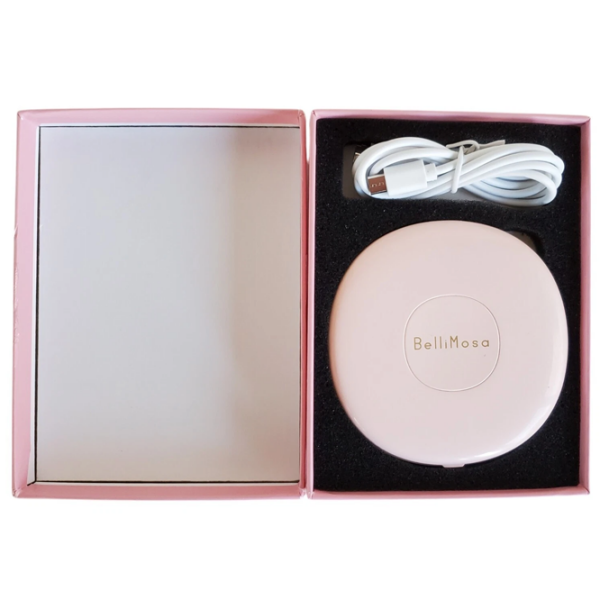 Oglindă de machiaj BelliMosa Make up Compact White Pink  photo 2