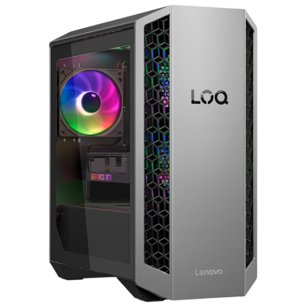 Calculator de jocuri Lenovo LOQ Tower 26ADR10 Luna Grey AMD Ryzen 7 8745HX 32 GB 1 TB GeForce RTX 5060 Ti 8 GB photo 1