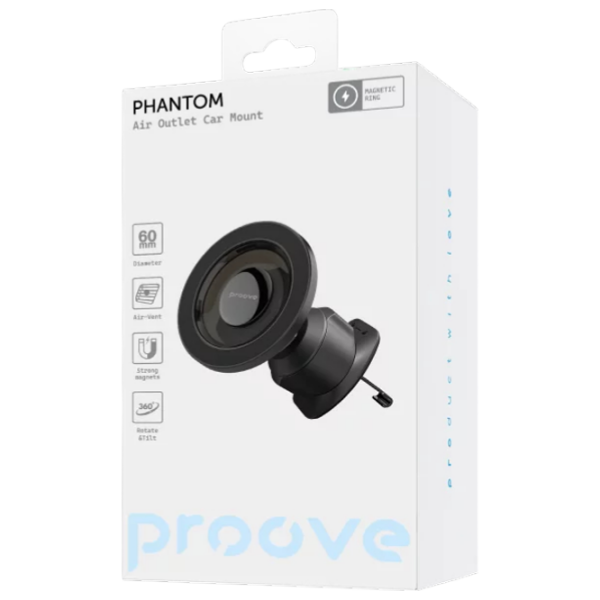 Suport pentru telefon Proove Phantom Magnetic Air Black  photo 3