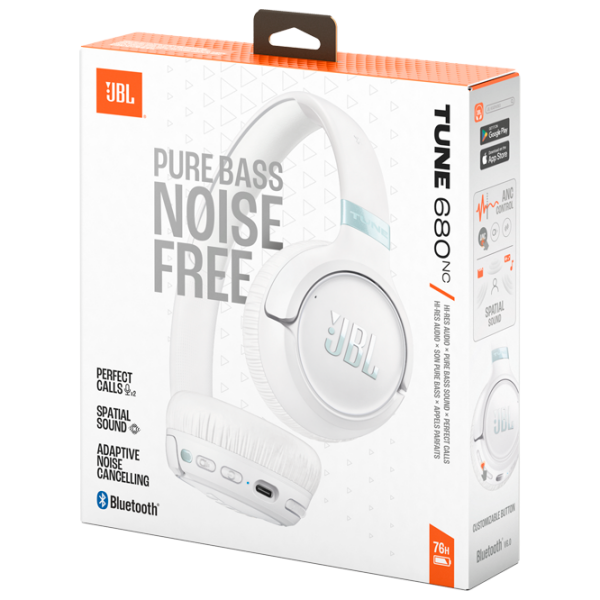 Căști JBL T680BT White Fără fir / Personal / Over the ear photo 10