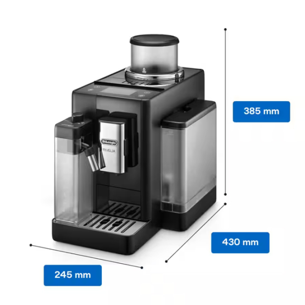 Aparat de cafea DeLonghi Rivelia Black 1450 W, 1.4 l, Thermoblock photo 6
