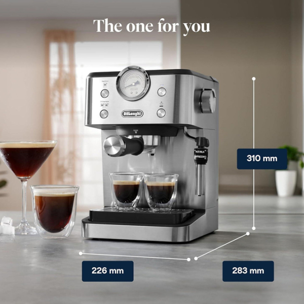 Aparat de cafea DeLonghi Linea Classic Inox 1350 W, 1.7 l, Thermoblock photo 10