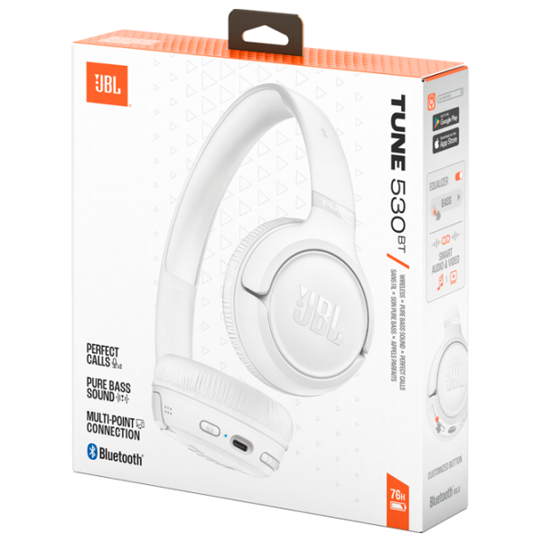 Căști JBL T530BT White Fără fir / Personal / On the ear photo 10