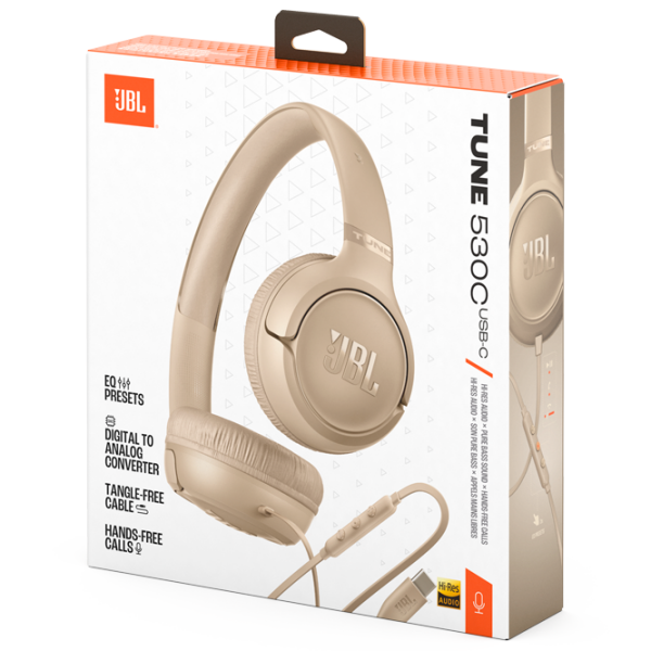 Căști JBL T530 Beige Cu fir / Personal / On the ear photo 10