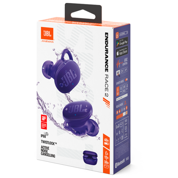 Căști JBL Endurance Race 2 Purple Fără fir / Personal / In ear photo 11