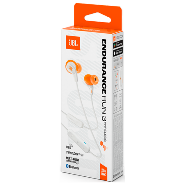 Căști JBL Endurance RUN 3 White Fără fir / Sport / In ear photo 8