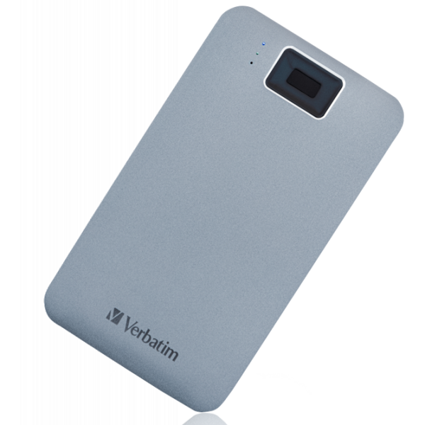 Unitate externă de stocare HDD Verbatim Executive Fingerprint Secure 1 TB Gray  photo 2