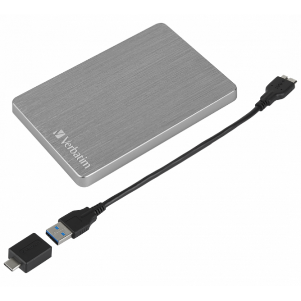 Unitate externă de stocare HDD Verbatim Store 'n' Go ALU Slim 2 TB Gray  photo 3