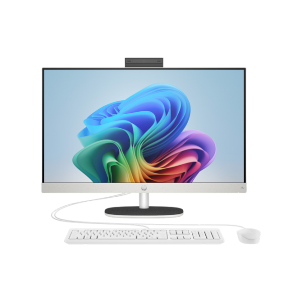 All-in-One PC HP AIO 24-ct2000m White 27" Full HD IPS AMD Ryzen AI 7 340 32 GB 1 TB  photo 1