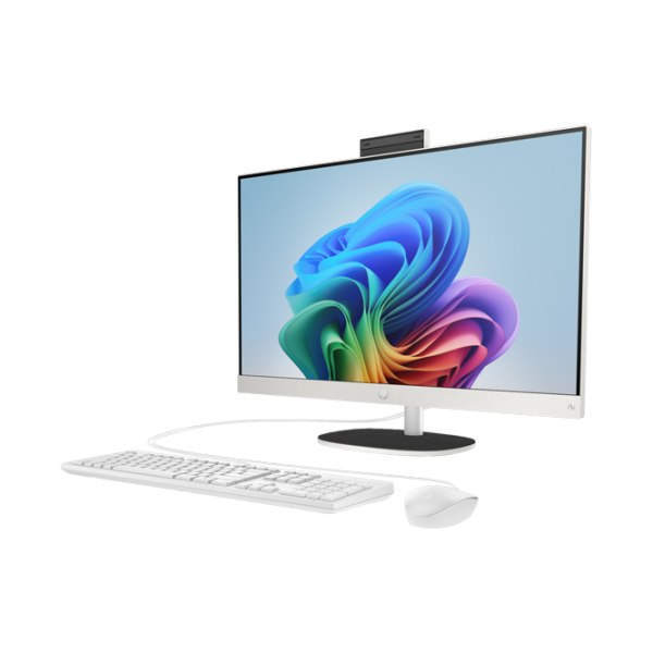 All-in-One PC HP AIO 24-ct2000m White 27" Full HD IPS AMD Ryzen AI 7 340 32 GB 1 TB  photo 3